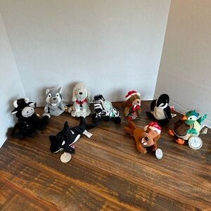 Vintage Collectible Coke A Cola International Bean Bag Collection 9 Beanies‎ NWT